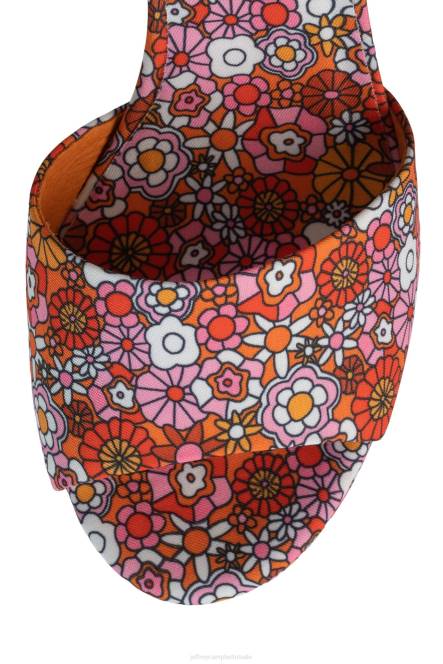 Jeffrey Campbell zomers-3 NDHB1008 platform sandaal rood roze multi bloemen vrouwen