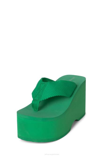Jeffrey Campbell zwaaien NDHB149 platform sandaal groente vrouwen