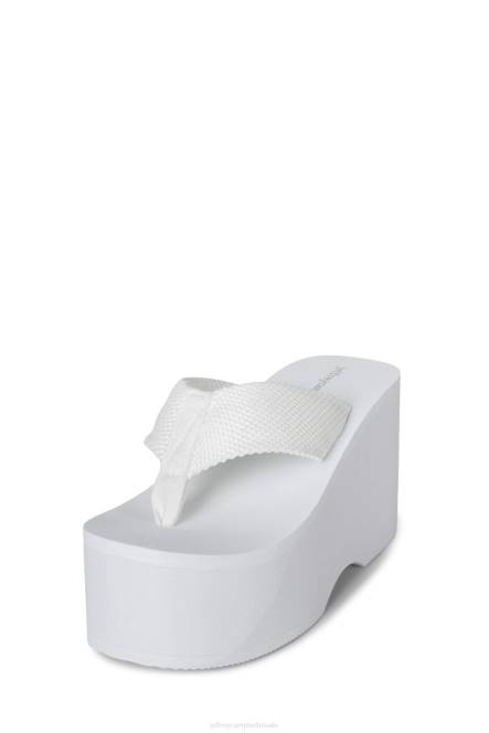 Jeffrey Campbell zwaaien NDHB150 platform sandaal wit vrouwen