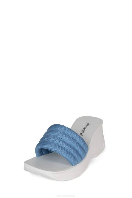 Jeffrey Campbell zwerver NDHB928 platform sandaal blauw Wit vrouwen