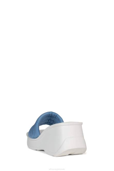 Jeffrey Campbell zwerver NDHB928 platform sandaal blauw Wit vrouwen